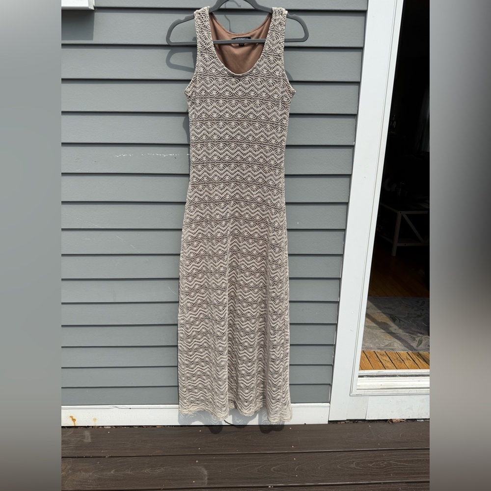 Sharagano Crocheted Maxi
